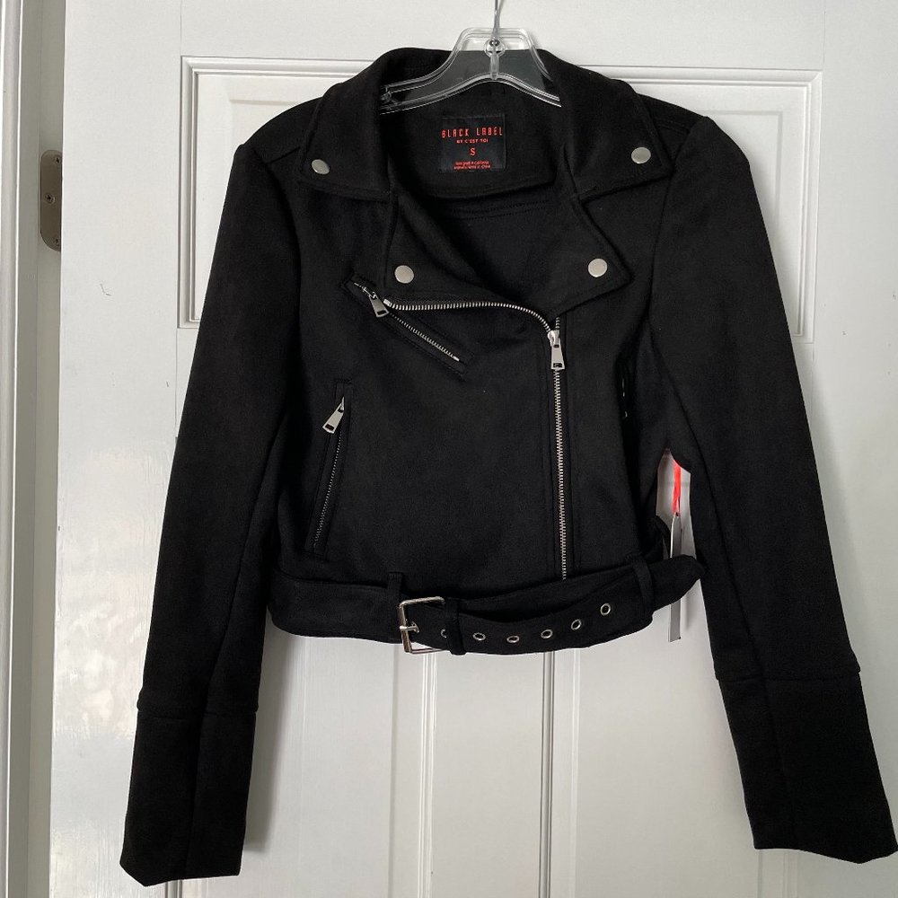 Black Suede Moto Jacket